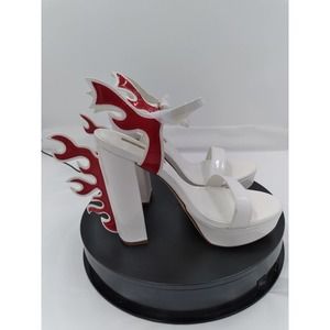 NIB Flames by Liliana: 5" heel open toe platform size 8.5